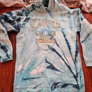 Laguna Beach California tiedye vintage 2000s Streetwear hoodie pullover large